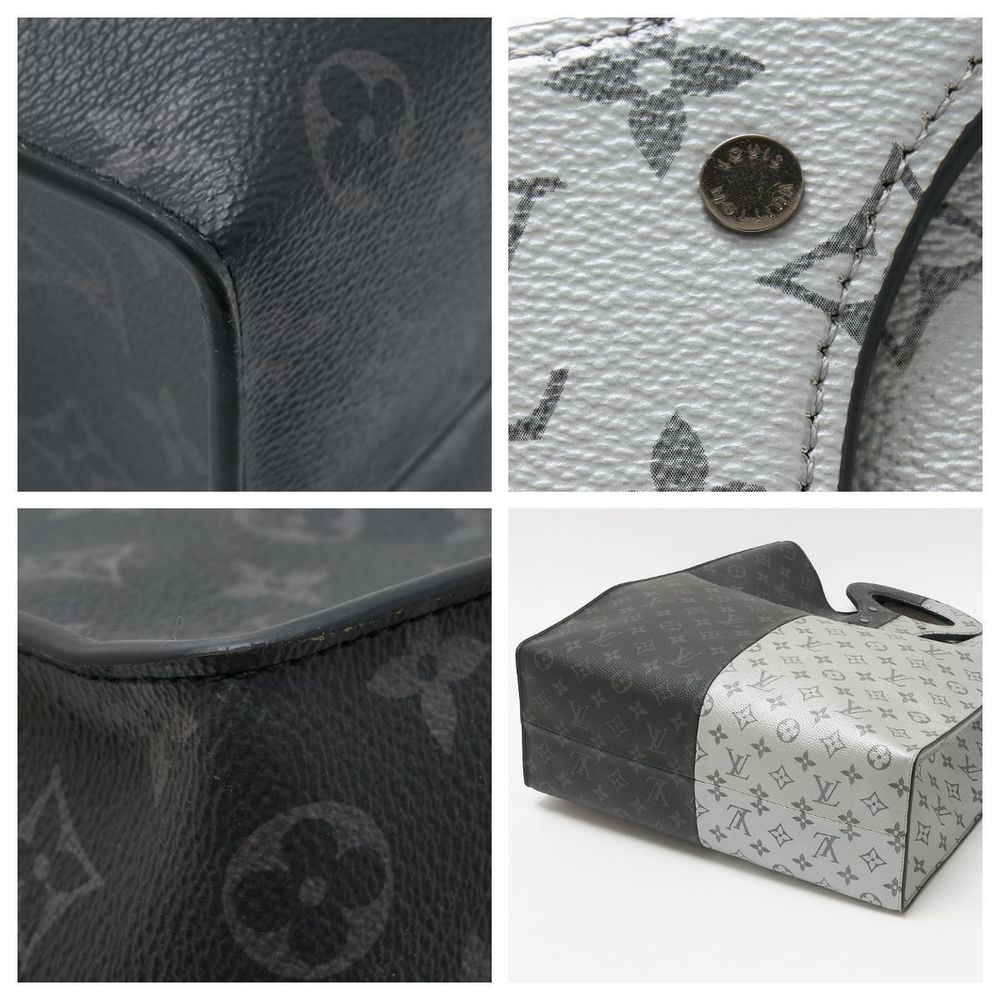 Louis Vuitton Split Tote Handbag Eclipse Leather … - image 7